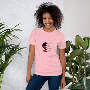 T-shirt Black Woman Short-Sleeve Afro Woman Quotes Unisex