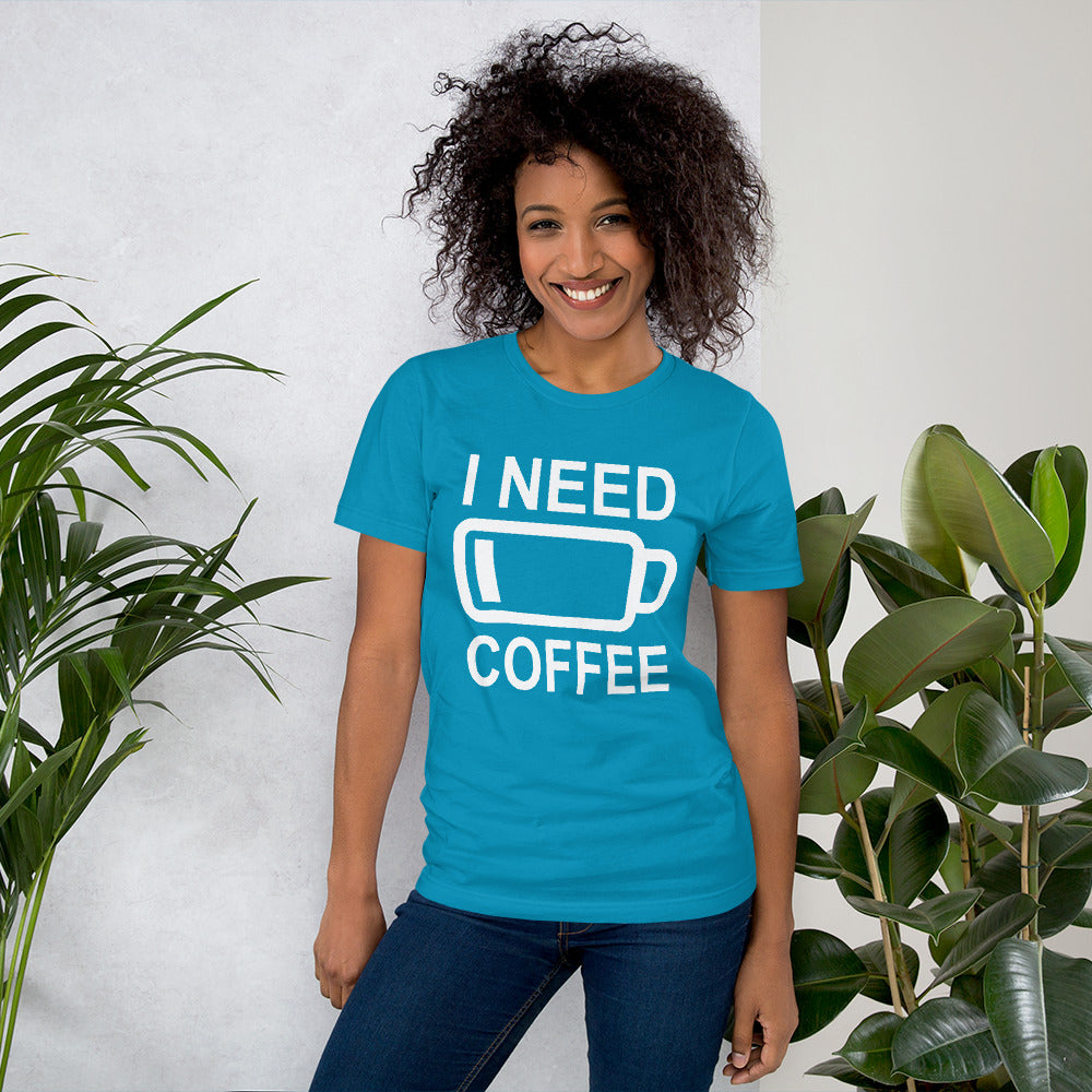 I Need Coffee t-shirt Energy of coffee short-sleeve unisex t-shirt