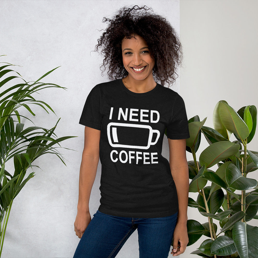 I Need Coffee t-shirt Energy of coffee short-sleeve unisex t-shirt