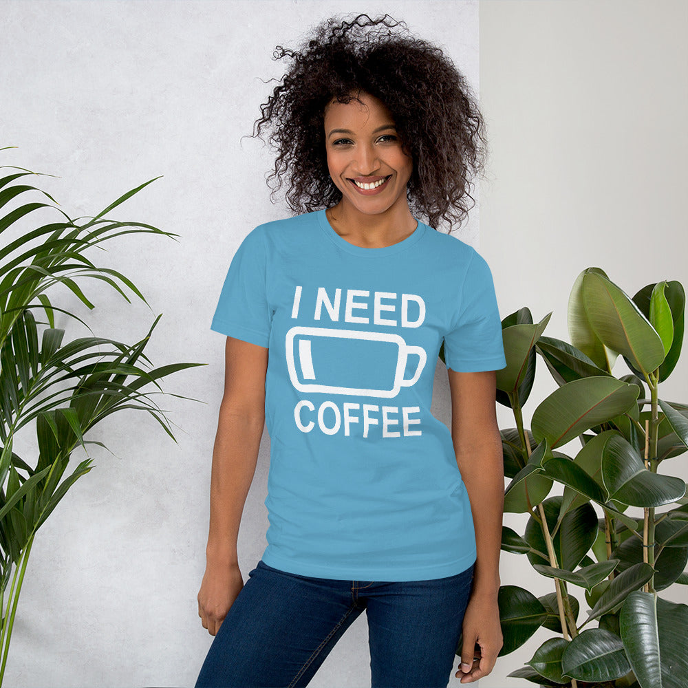 I Need Coffee t-shirt Energy of coffee short-sleeve unisex t-shirt